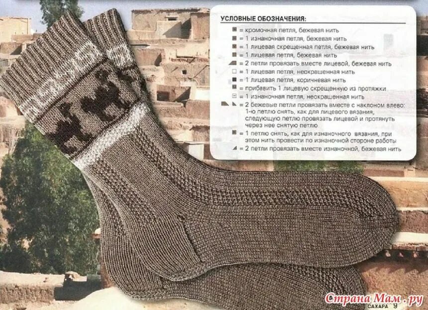 Носки мужские 41-47 YAMEINA Knitting. Вязание спицами носки мужские 45 размер. Вязаные мужские носки. Носки с орнаментом. Связать мужские носки 43