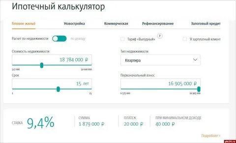 Сколько выплата ипотеки
