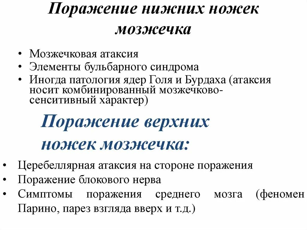 Нарушение функции мозжечка. Симптомы поражения мозжечка неврология. Поражение ножки мозжечка. Поражение червя мозжечка симптомы. Клинические симптомы поражения мозжечка.