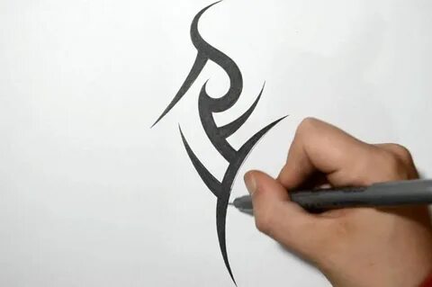 Татушки нарисовать ручкой