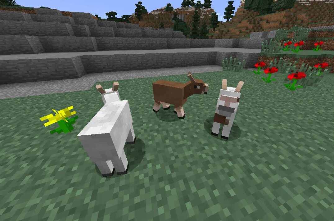 Mobs mod. Майнкрафт новые мобы. Новый майнкрафт. Minecraft мирные мобы. Goat майнкрафт.