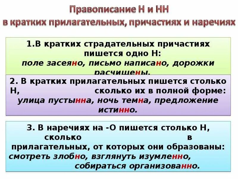В каком примере пишется буква н