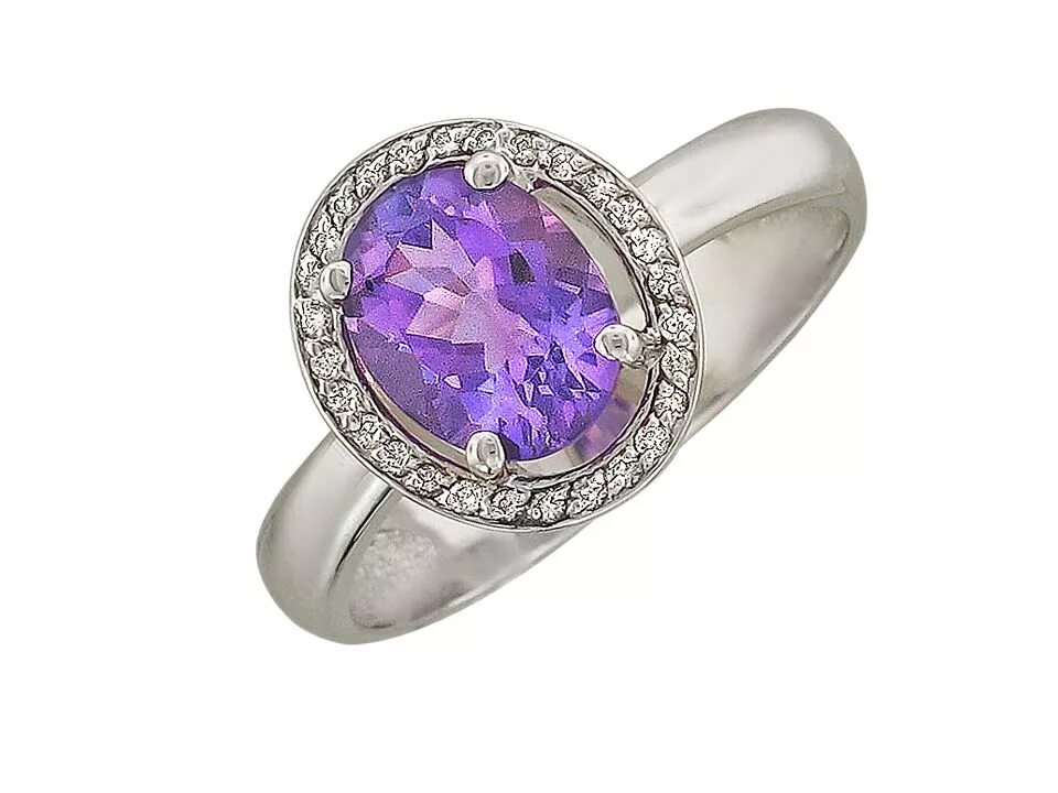 Кольцо с фиолетовым бриллиантом. Кольцо с аметистом и бриллиантами в белом золоте. Кольцо с аметистом и бриллиантами. Аметист с белым золотом. Кольцо с аметистом в белом золоте.