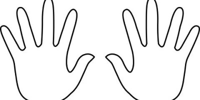 ладошка контур