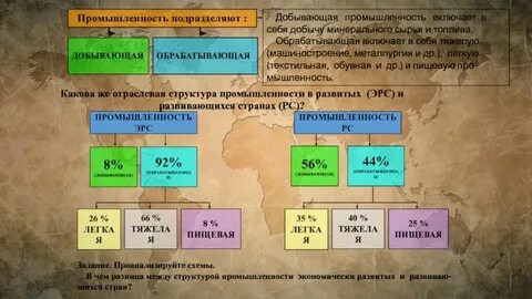 Характеристика профильной отрасли