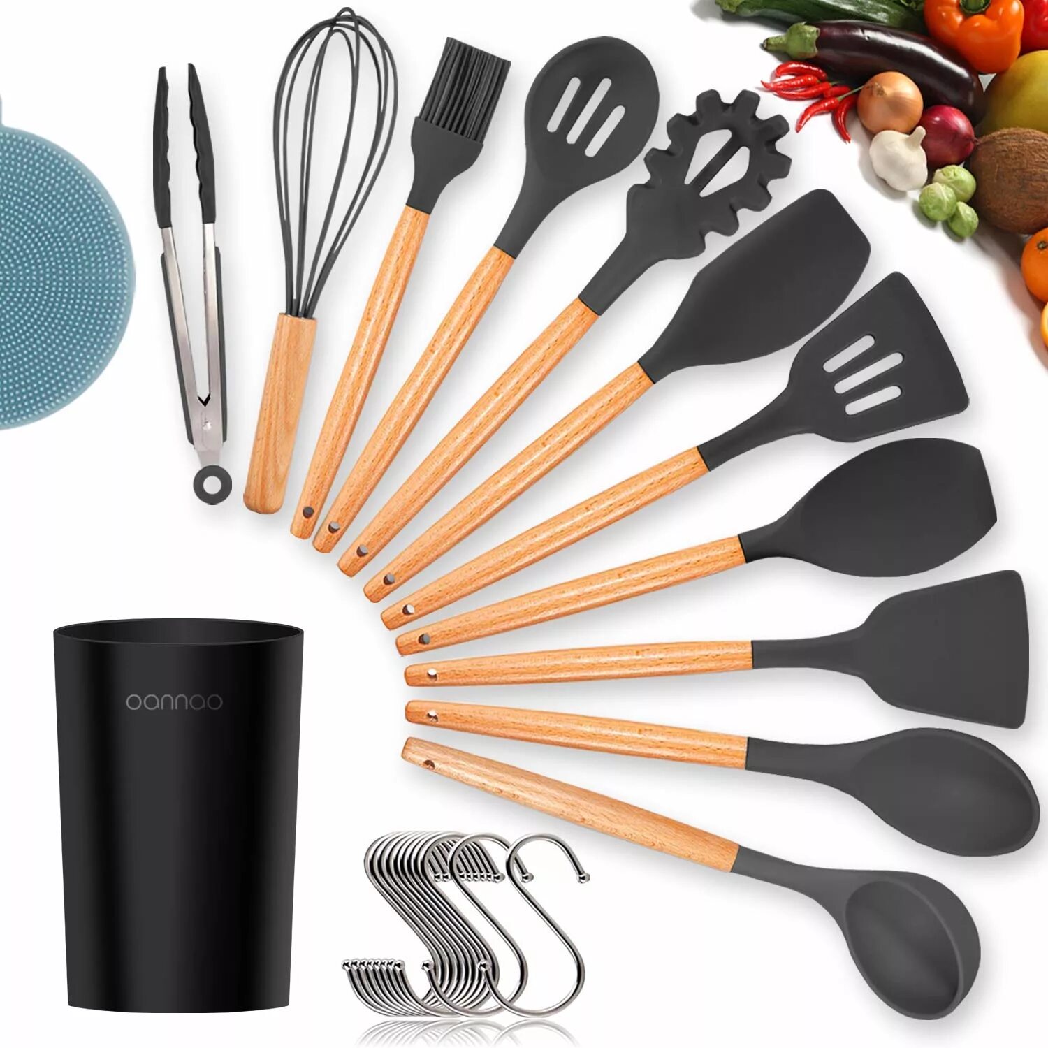 Silicon Kitchen Utensils Set чёрный. Silicone Kitchen Utensils набор. Стерхн Silicone Kitchen Utensils Set. Коробка Silicone Kitchen Utensils Set. Cook set