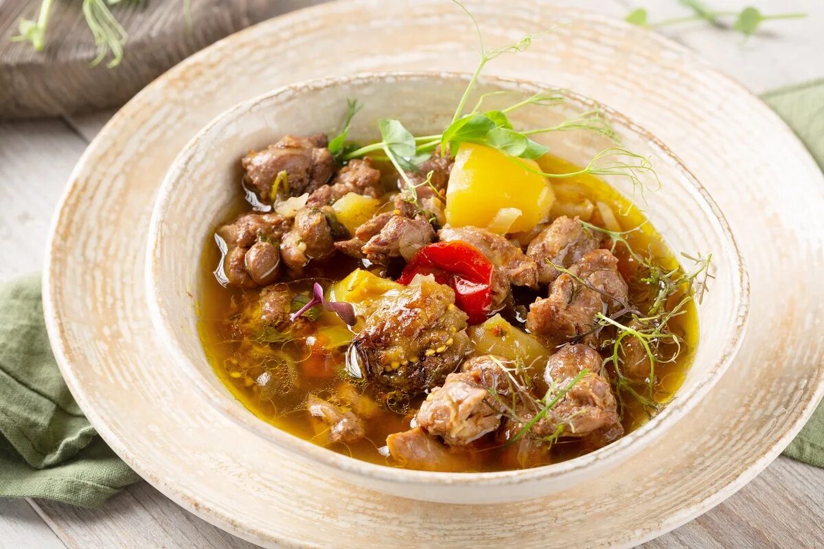 Рецепт баранины с картошкой и овощами