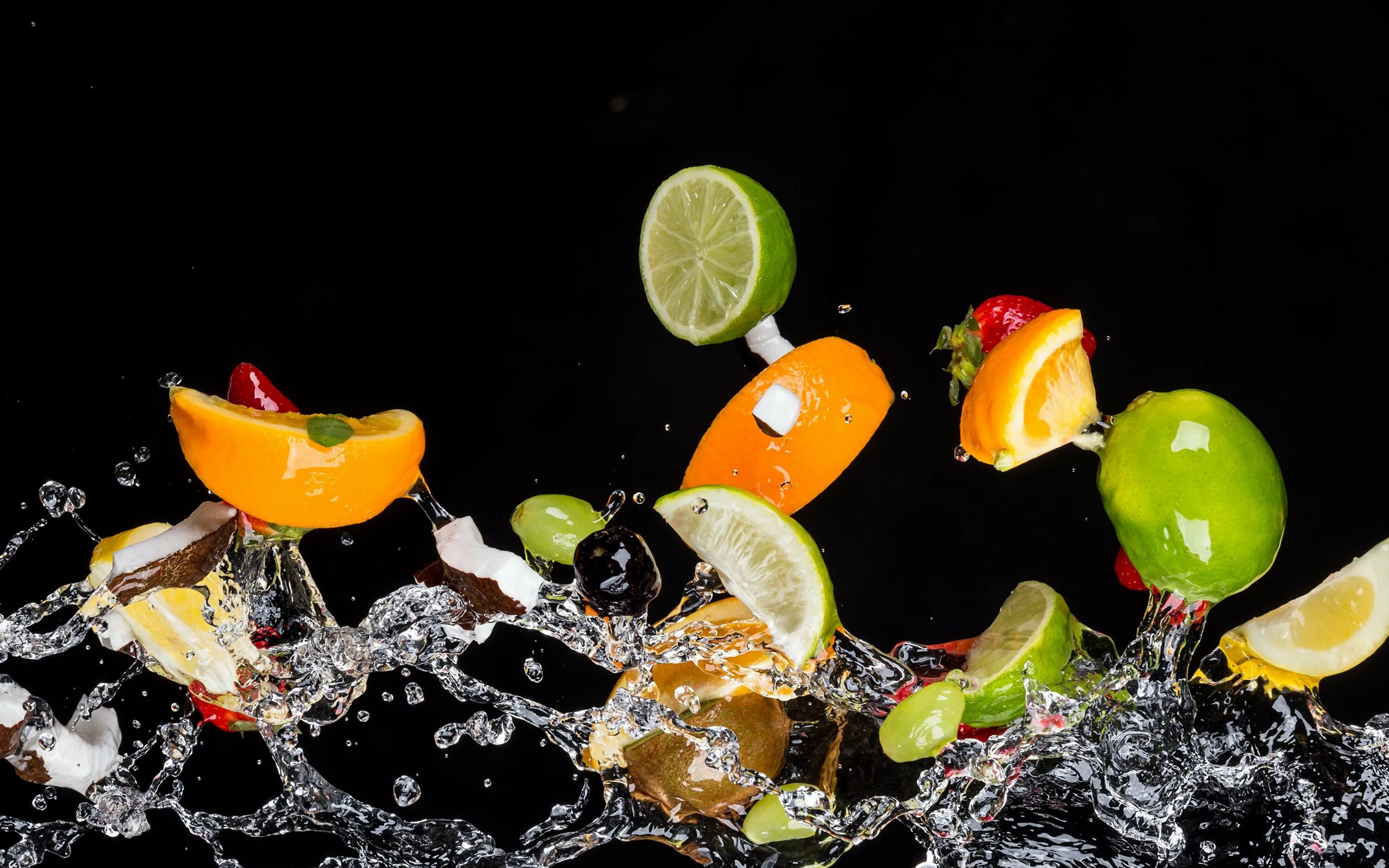 Фрукты брызги