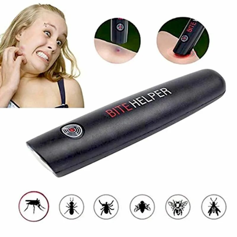 Bite help. Ручка от комаров. прибор от укусов насекомых bite helper. от укусов комаров bite helper. прибор для снятия зуда от укусов насекомых 1 шт.