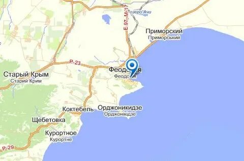 Карта поселка приморский