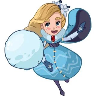 Стикер снегурочка