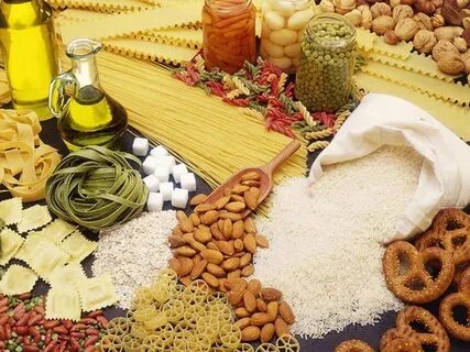 Сахар крупы и овощи