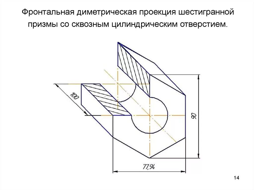 Постройте фронтальную диметрическую проекцию детали. Аксонометрическая проекция диметрическая призма. фронтальная диметрическая проекция. диметрическая проекция детали с вырезом. фронтальная диметрическая проекция призмы инженерная графика.