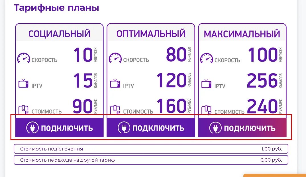 Тариф максимальный феникс