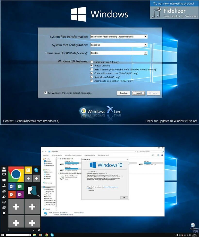 Windows 10 Pack. Windows 7 Transformation. Windows 10 Transformation Pack. Windows 7 Transformation Pack. Windows transformer