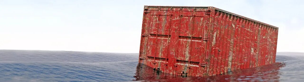 Мусорный остров. Плавучий контейнер. Грузовой корабль. Морское судно контейнеровоз. Контейнеровоз.