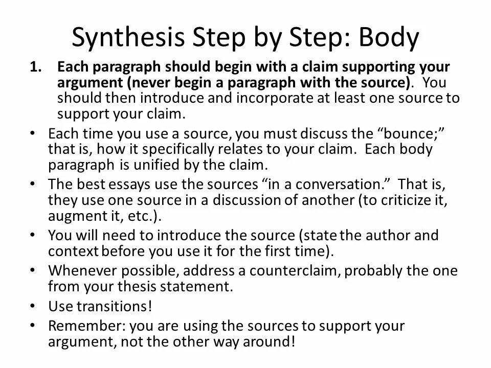 What is each paragraph about. Synthetic paragraph. synthesis essay. synthetical paragraph. synthesis essay examples.