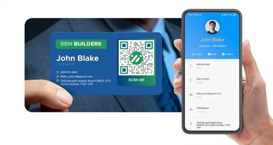 Qr vcard. Vcard qr code.
