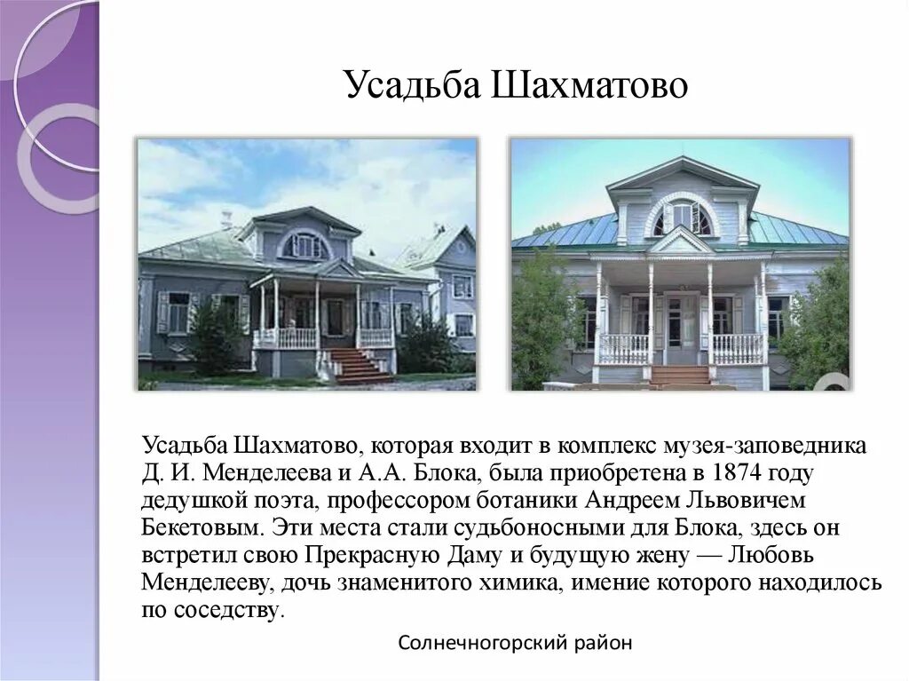 Где находится шахматово усадьба блока Клуб "Литературные места России" 2024, Королев дата и место проведения, програ