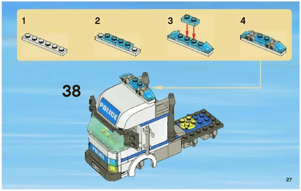 Сборки сити. Схема сборки лего Полицейская машина. Схема сборки лего машины полиция. LEGO City mobile Police Unit 7288 инструкция. Схема лего машины полиция тягач60139.