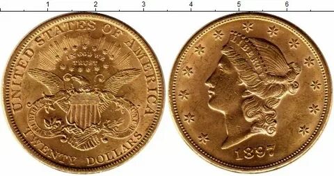 Золотые 20 долларов сша