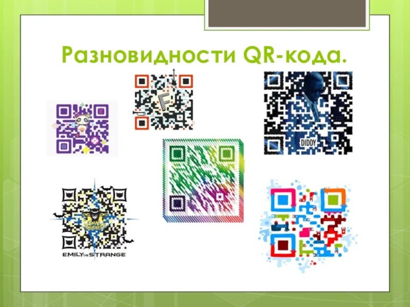 Использование QR кодов. QR код разновидности. Слайды с QR кодами. QR код в ДОУ. Как работает qr код презентация