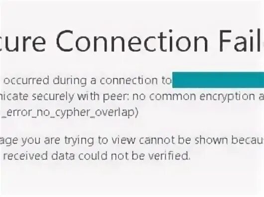 Ssl error no cypher overlap. Ssl error no cypher overlap