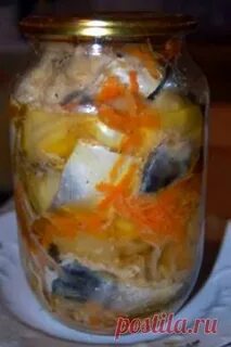 Рыба в банке в духовке