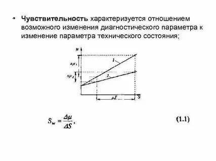 Чувствительность характеризуется