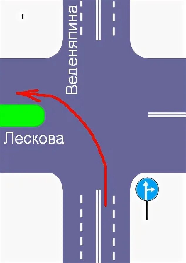С какого ряда можно поворачивать