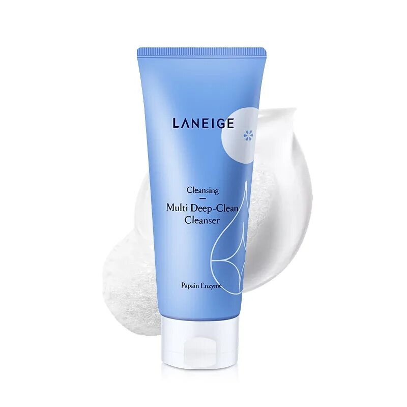 Laneige Cleansing Multi Deep clean Cleanser 150 мл. Многофункциональная пенка для умывания Laneige Multi Deep clean Cleanser, 150 мл. Ланеж пенка для умывания 30 мл. Laneige пенка для глубокого очищения кожи Multi Deep clean Cleanser 30ml.