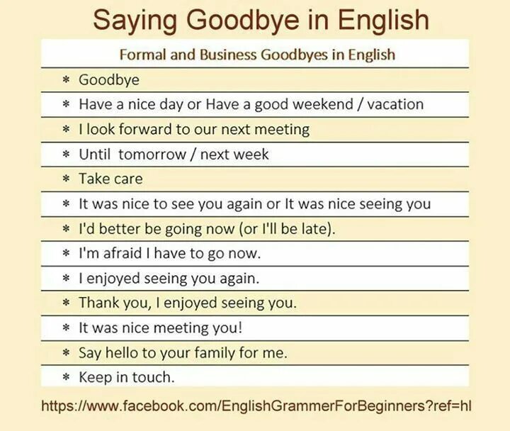 Ways to say Goodbye in English. Saying Goodbye in English. Farewells in English. Goodbye phrases.
