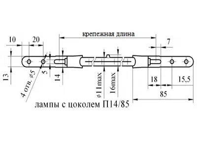 Длина крепления