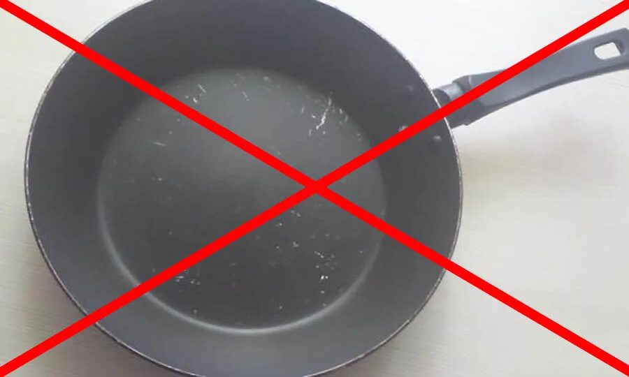Можно ли пользоваться сковородой с поврежденным