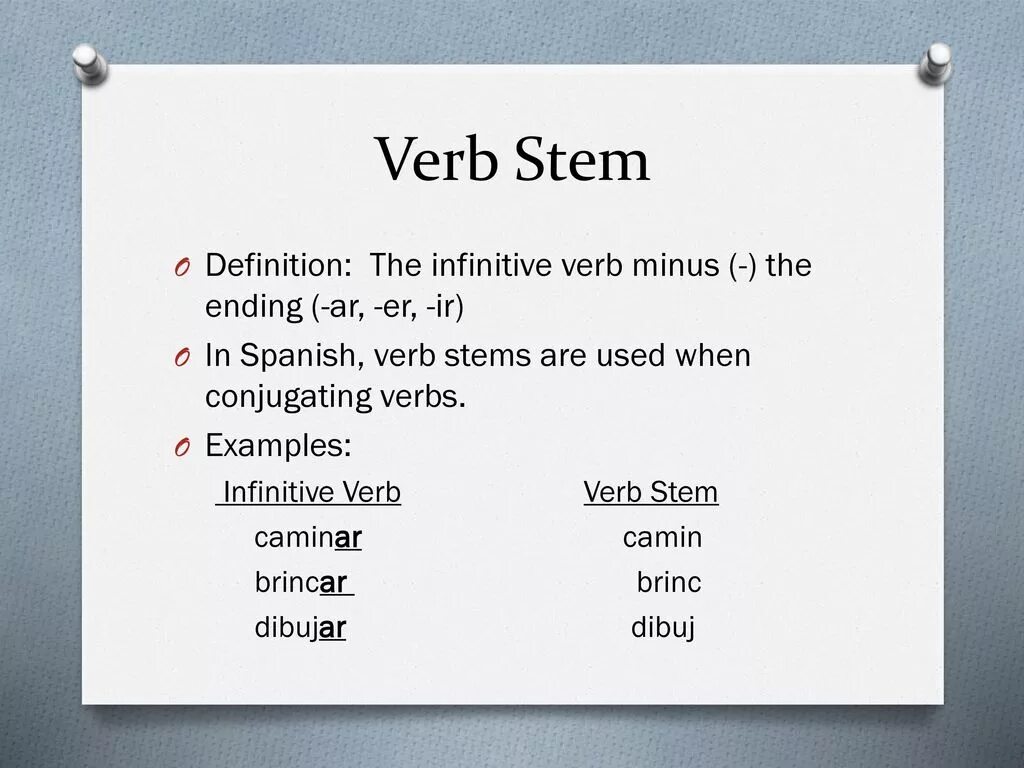 Verb Stem. Глагол caminar. Infinitive examples. Infinitive Definition. Infinitive example