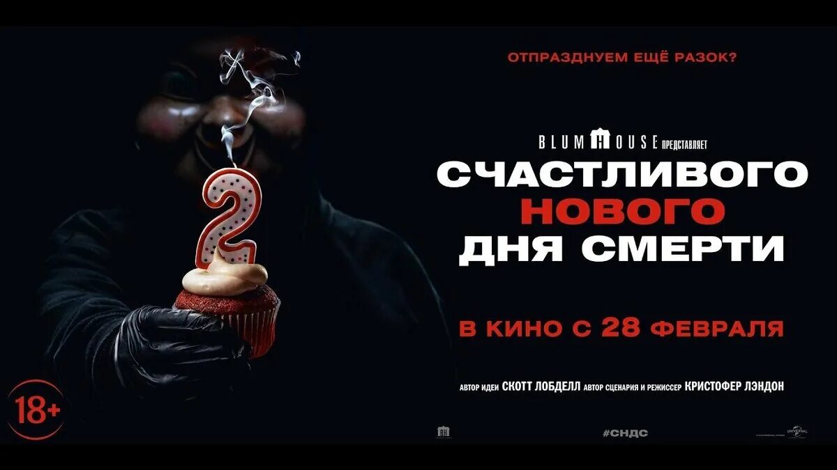 Счастливого дня смерти 2017 Постер. Счастливого нового дня смерти (2019) Постер.