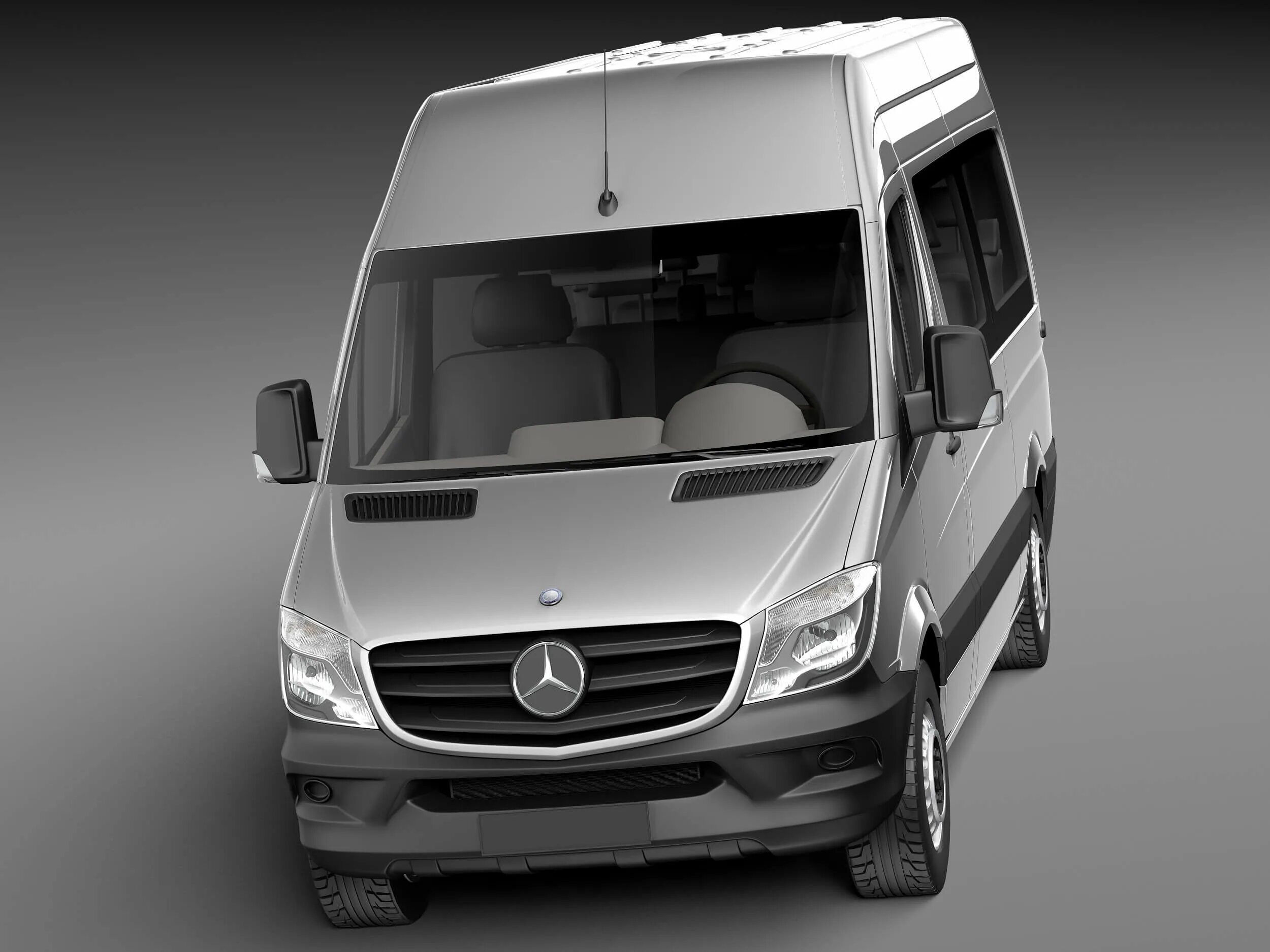 Мерседес Спринтер w906. Mercedes-Benz Sprinter 906. W906 Sprinter. Mercedes=Benz Sprinter Passenger van 2014 - 3d models.