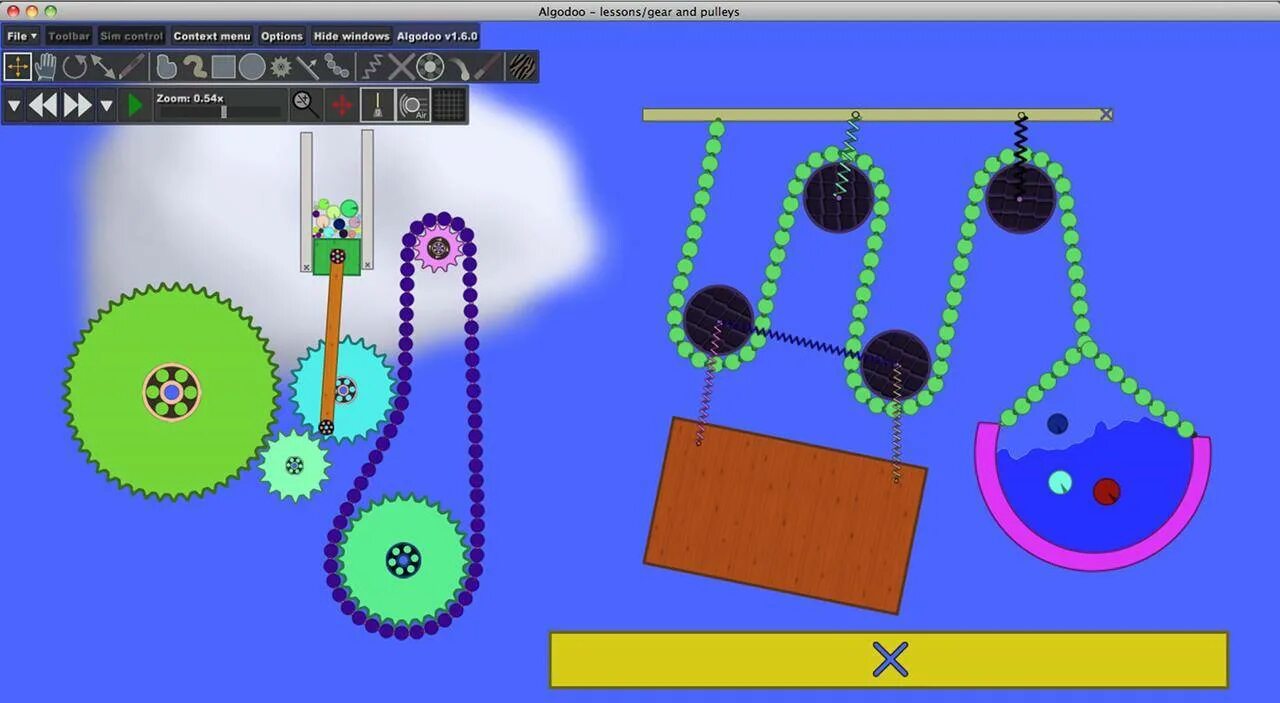 Algodoo. Симулятор физики. Простые механизмы для моделирования. Игра про механизмы. Simulator 2d игры