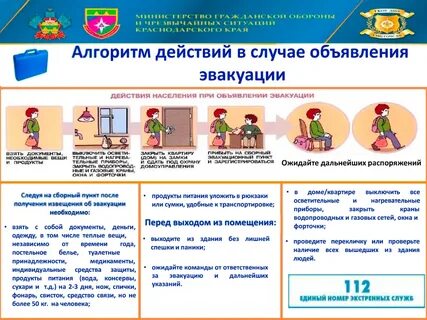 Алгоритм действий в случае вооруженного нападения