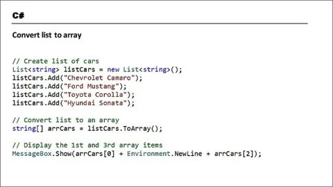 how to convert array to list: Yandex Görsel'de 1 bin görsel bulundu