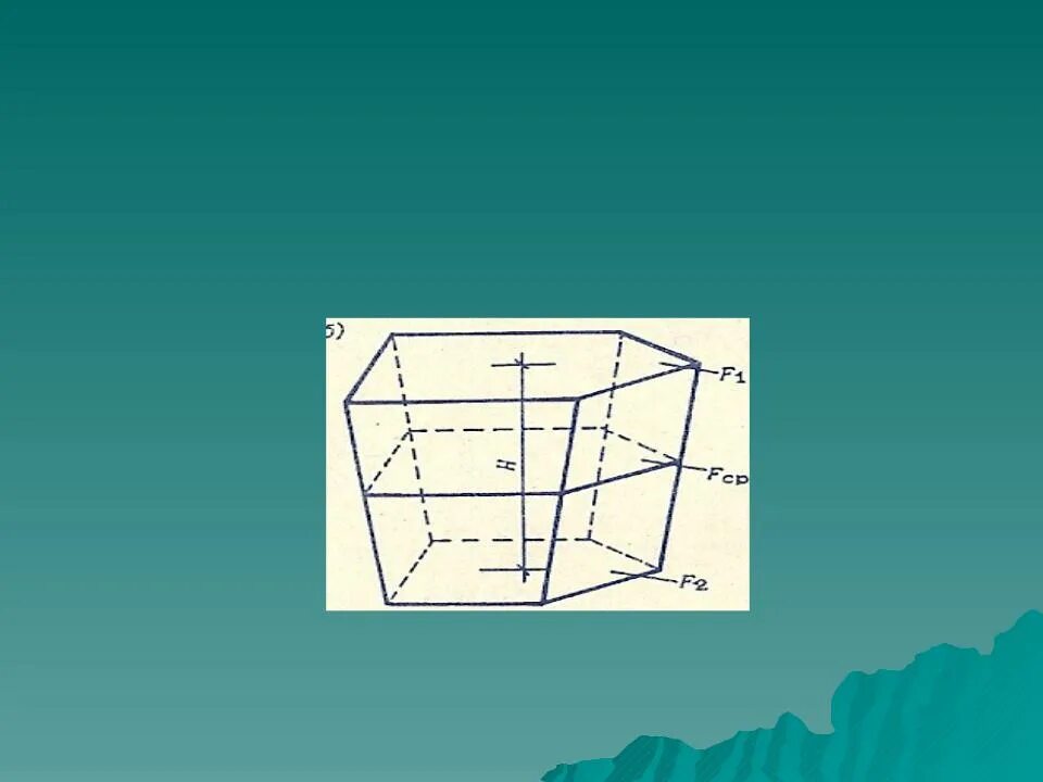 Как посчитать объем котлована. Схема для определения объема многоугольного котлована. Объем грунта котлована. Формула обьем земляных работ. Объем котлована многоугольной формы.