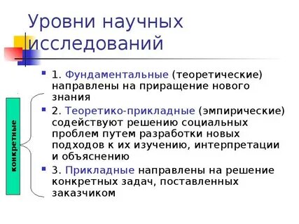 Пример научного уровня