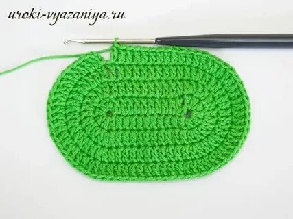 Как вязать овальные коврики