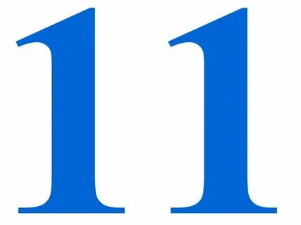 Английская цифра 11
