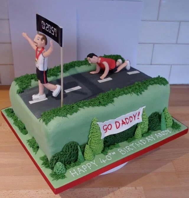 Running cake