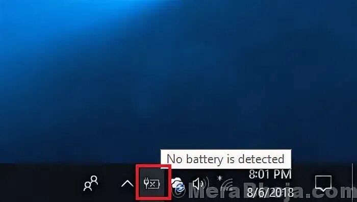 No Battery is detected. No Battery detected.