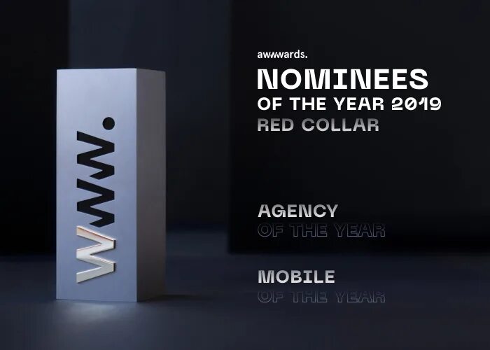 Red Collar Digital-агентство. Awwwards логотип. Awwwards награда. Awwwards работы.