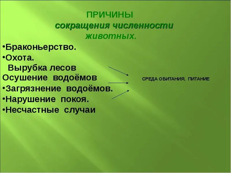 Причины сокращения численности животных. Причины сокращения численности животных и растений. Причины снижения численности животных. Причины сокращения численности видов животных.