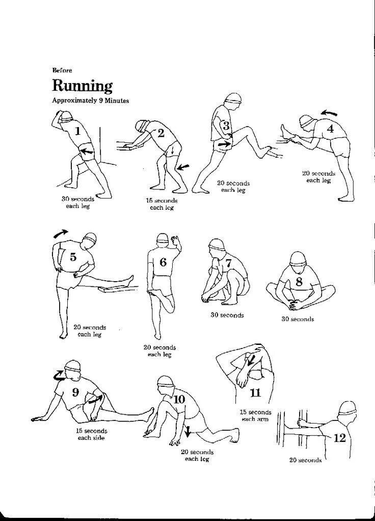 Разминка перед нагрузкой. Упражнения для разминки перед бегом на растягивание мышц. Упражнения на разогрев перед бегом. Разминка перед бегом на длинные дистанции. Динамическая растяжка перед бегом.