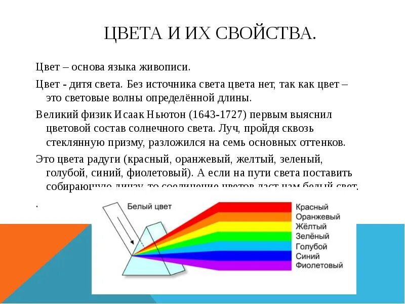 Понятие цвета. Свет и цвет. Свет. Радужные лучи. Зрение цветные ветер.